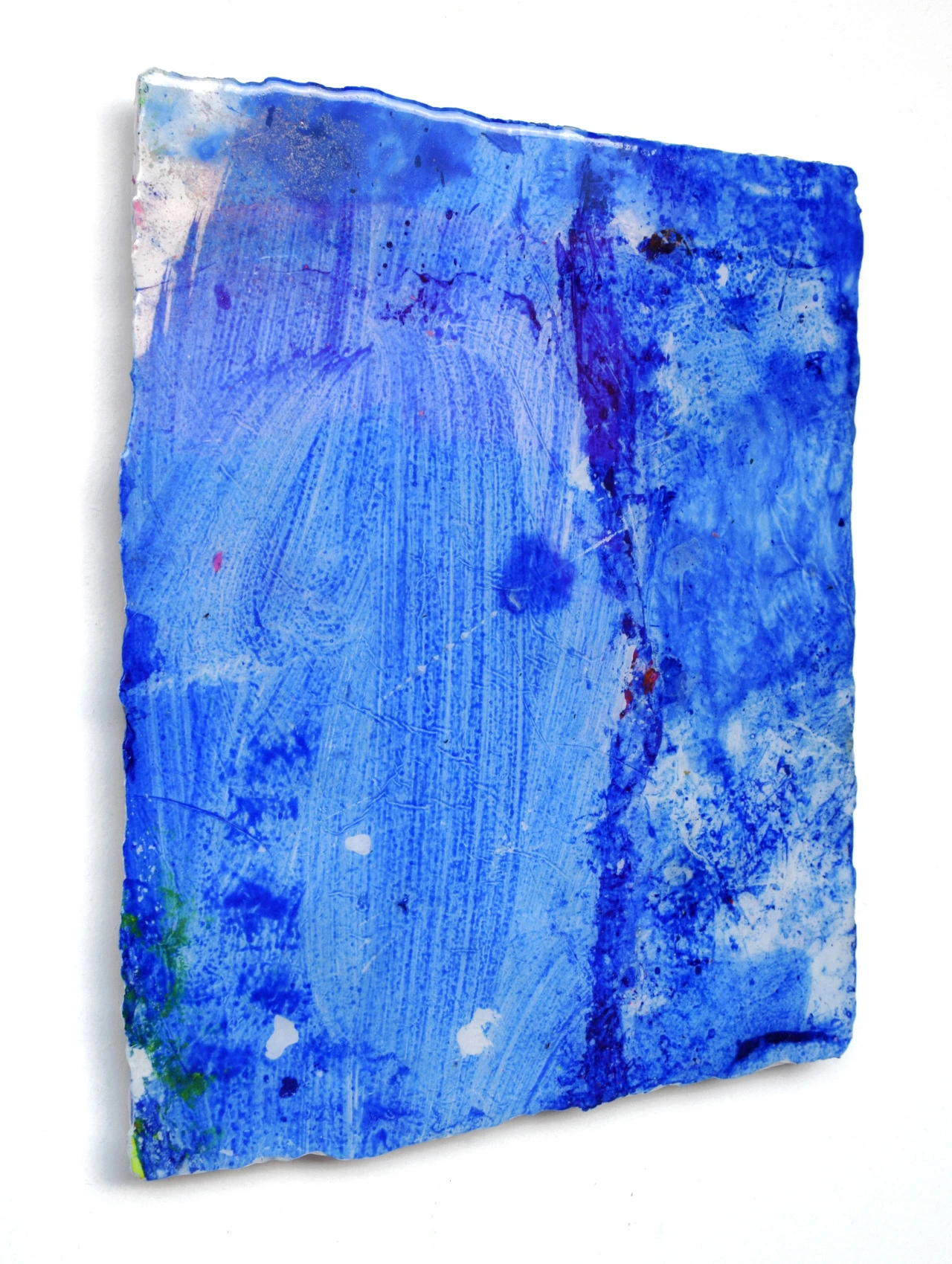 Untitled 🦕 Epoxy and paint on pigmented water based resin - 76x97cm - 2023